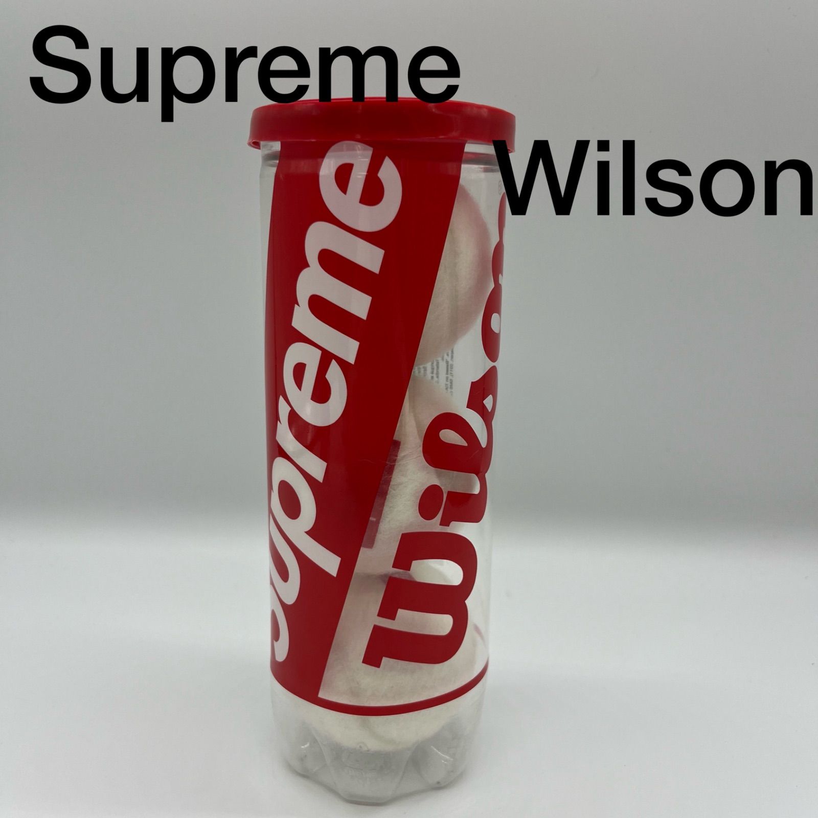 Supreme 18SS テニスボール ウイルソン ホワイト レッド - ボール