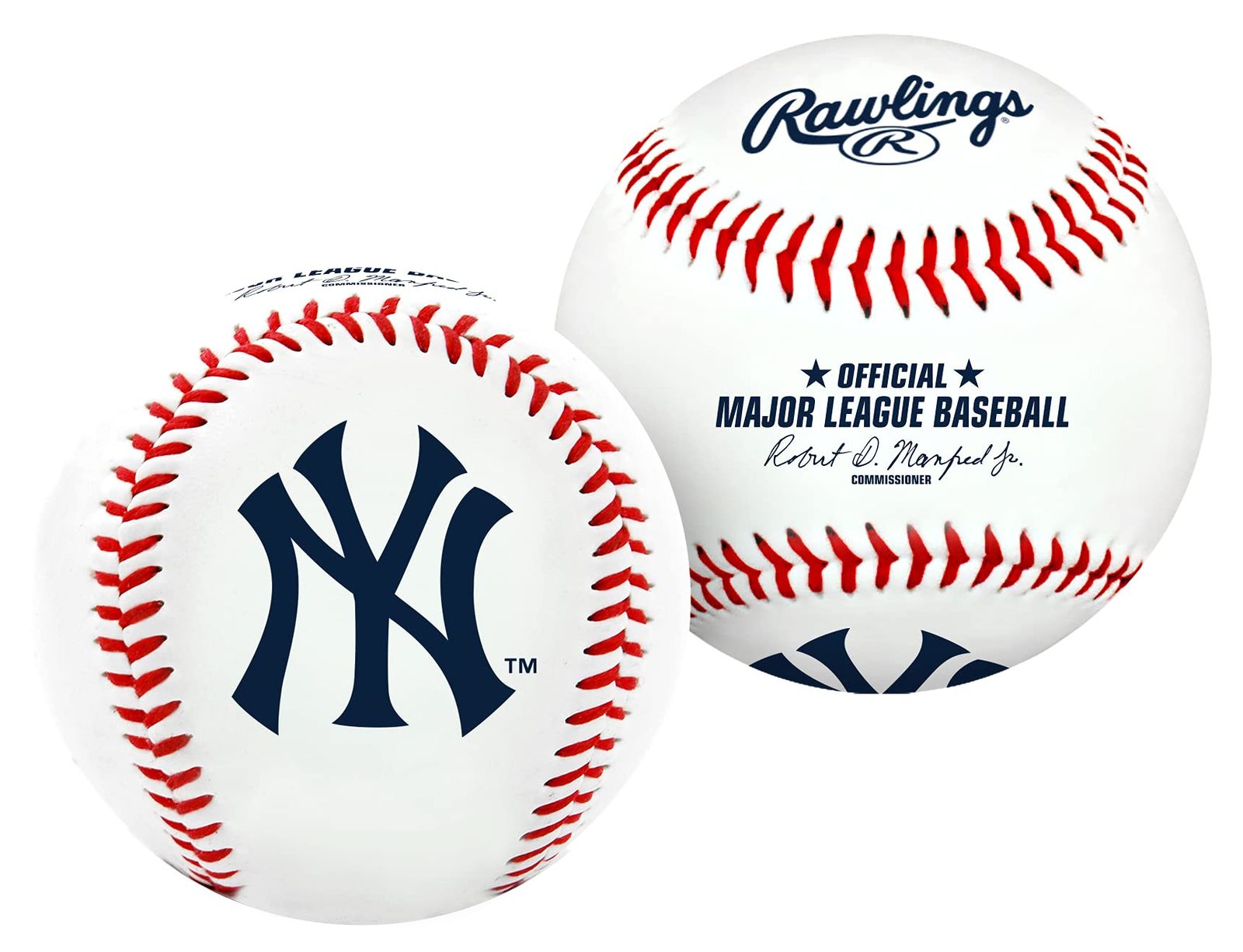【メール便不可】 MLB チームロゴ入り野球ボール [ニューヨーク ホワイト Official その他
