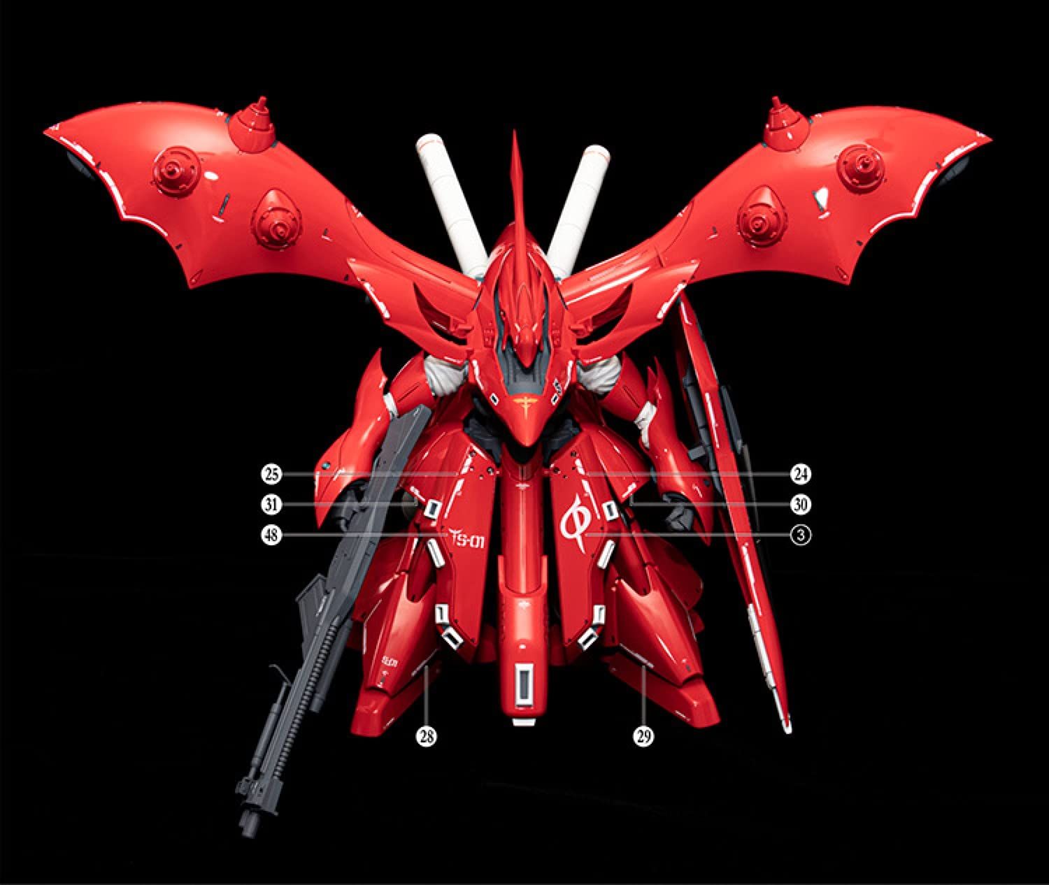 蛍光!! HG RG MG PG RE HiRM ロボット MS ディテールアップ用水転写式