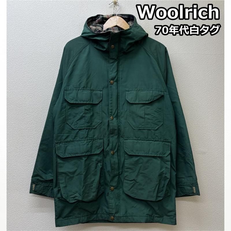 USA woolrich ウール ジャケット グリーン ウールリッチ ウール ジャケット（フォレストグリーンxブラック
