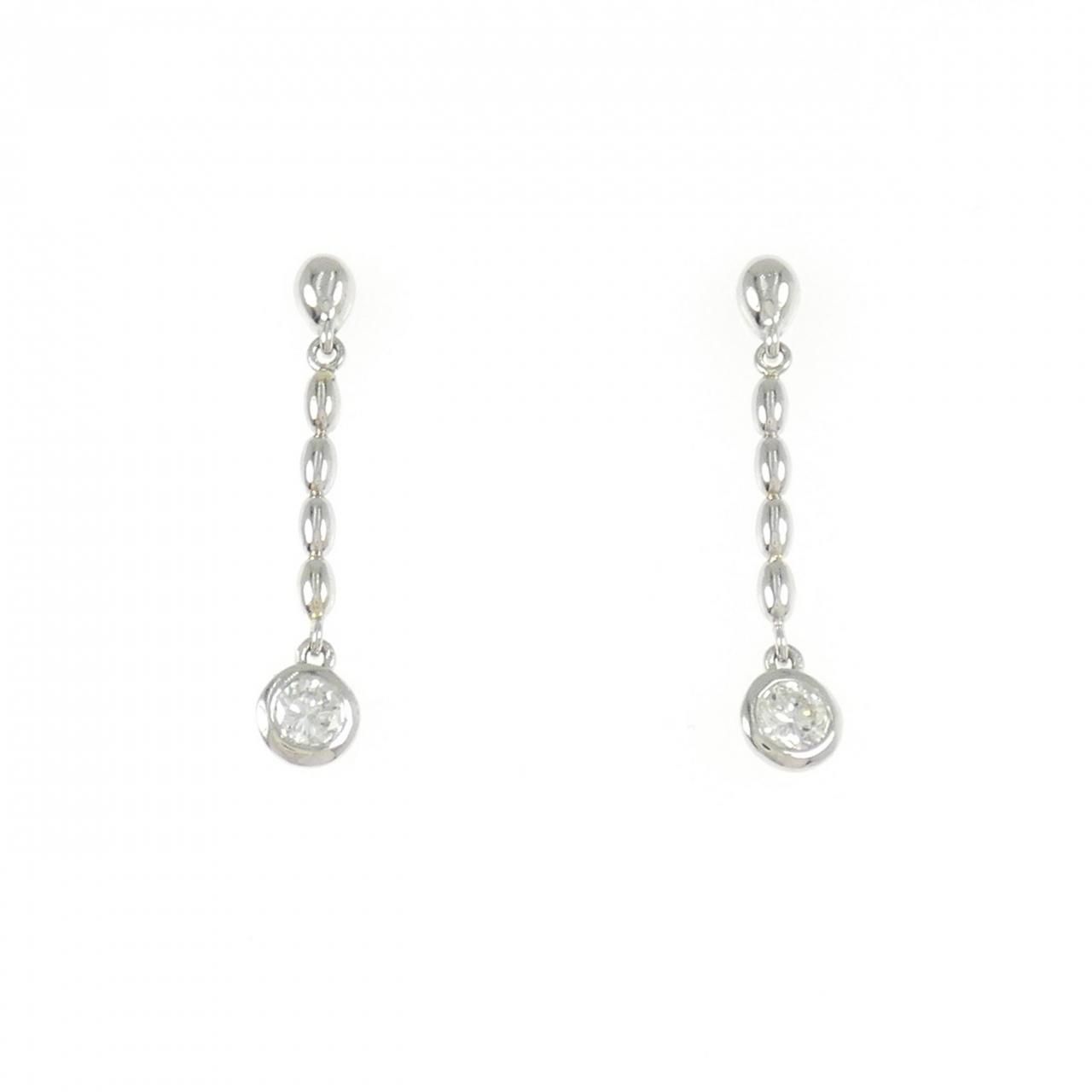 PT900 ダイヤモンド ピアス 0.32CT