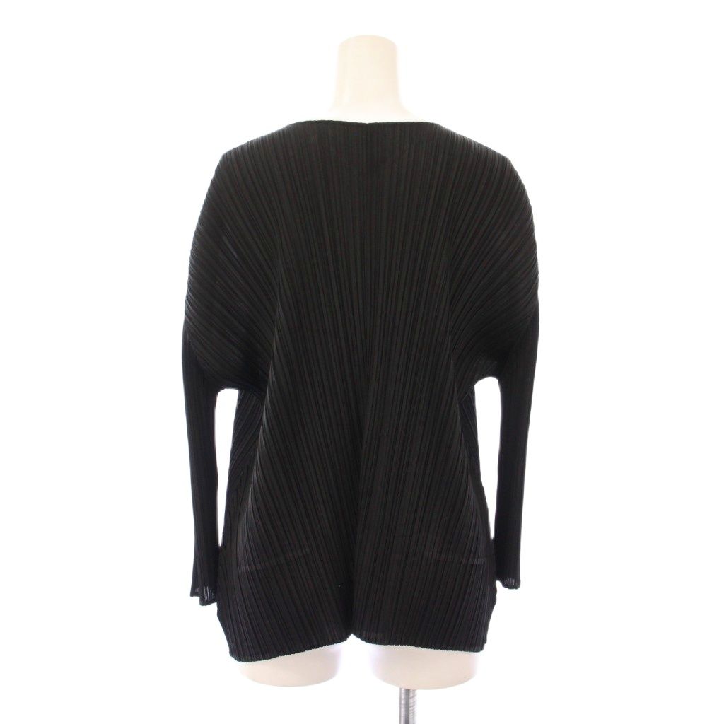PLEATS PLEASE プリーツプリーズ　カーディガン　ブラック　4 中古・古着通販】PLEATS PLEASE (プリーツプリーズ