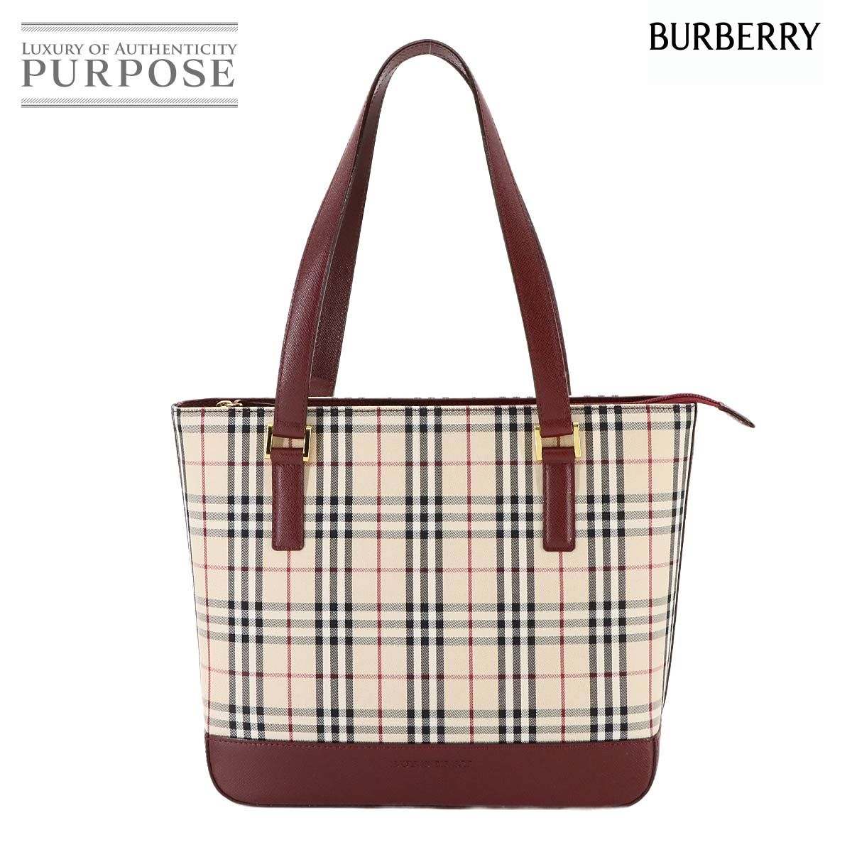 未使用 展示品 バーバリー BURBERRY ノバチェック トート バッグ 