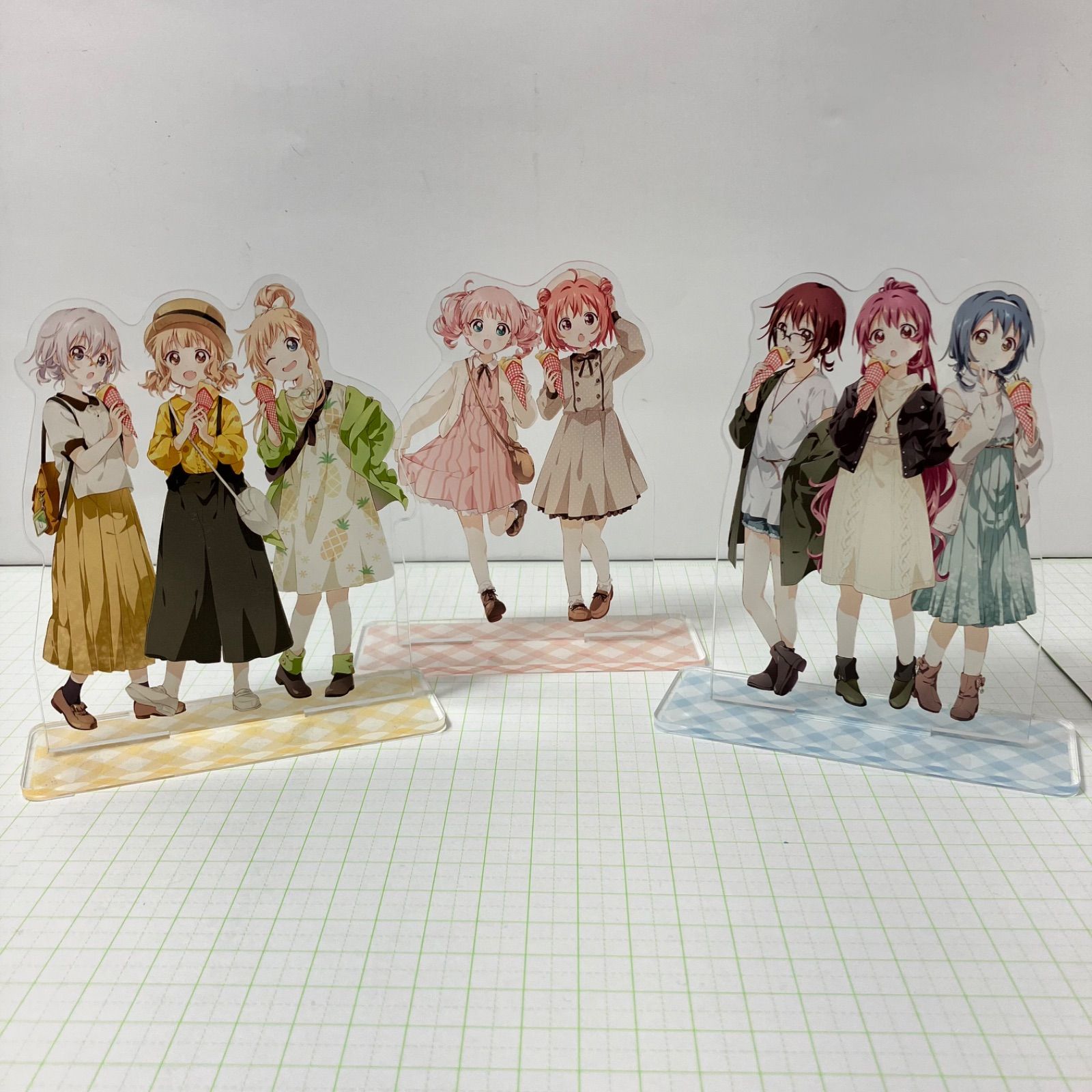 瀬戸店】ゆるゆり アクリルスタンド 3個セット【クレープ千歳・櫻子 