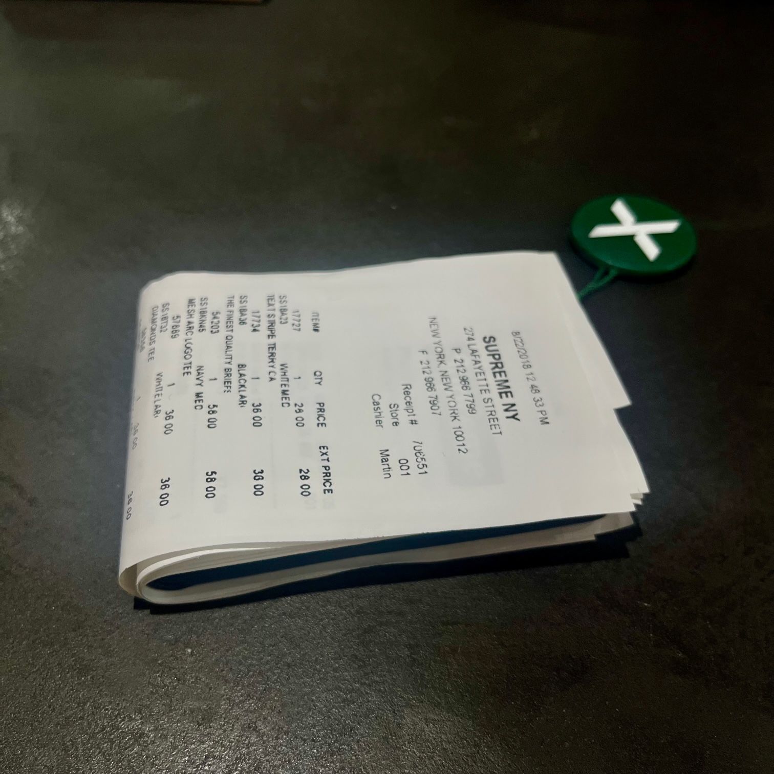 新品 Supreme x MM6 Maison Margiela Receipt Wallet 新品 Supreme x MM6 Maison Margiela Receipt Wallet