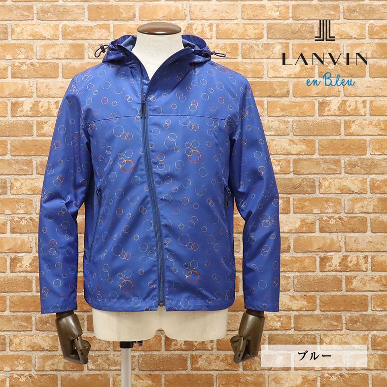 秋冬/LANVIN en Bleu/48サイズ/マウンテンパーカー 撥水 軽量ポリ バブル シャボン玉プリント ゴルフにも 新品/青/ブルー/hb222/  - メルカリ