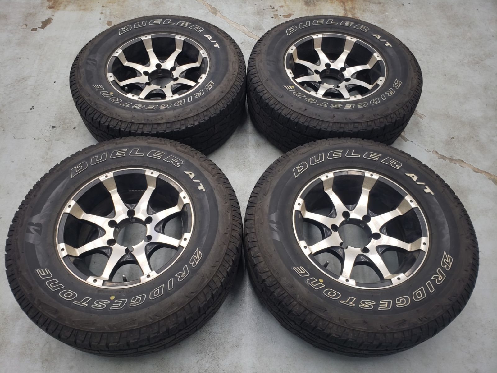 ◎外したて 深リム傷少 16in 8j ±0 139.7|6H MKW MK-26 ホワイトレター ヨコハマ 265|70R16 検 ランクル80 70 パジェロ ハイラックス