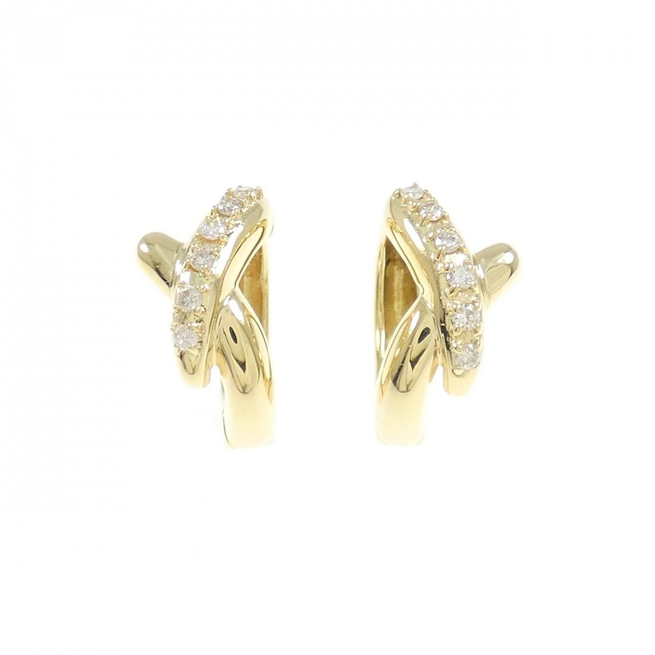 K18YG ダイヤモンド イヤリング 0.12CT