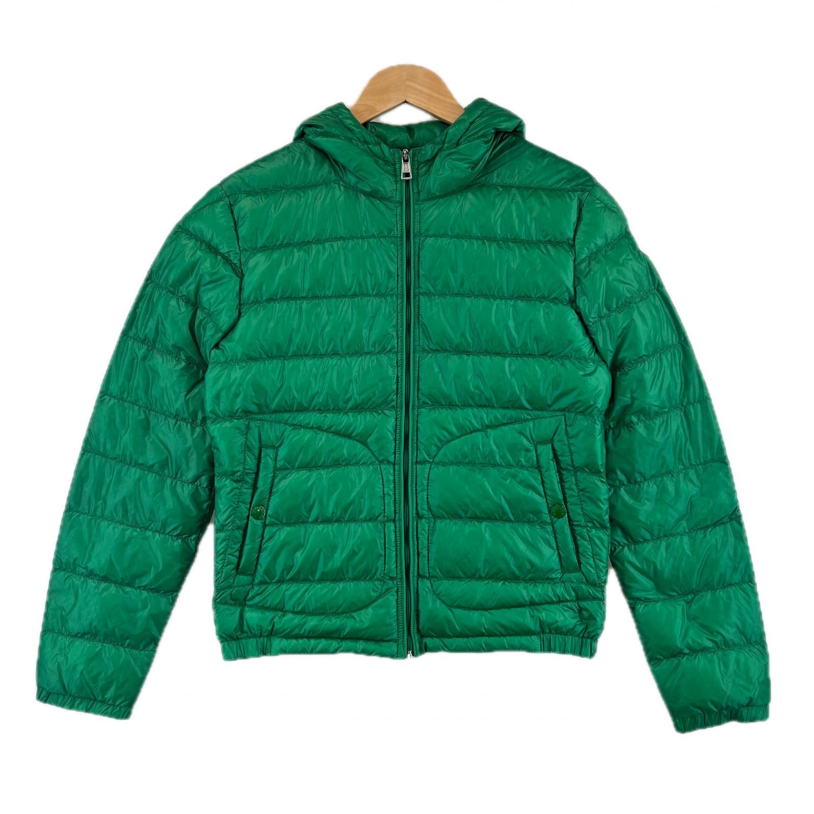 美品△MONCLER モンクレール フード ロゴワッペン付き 軽量