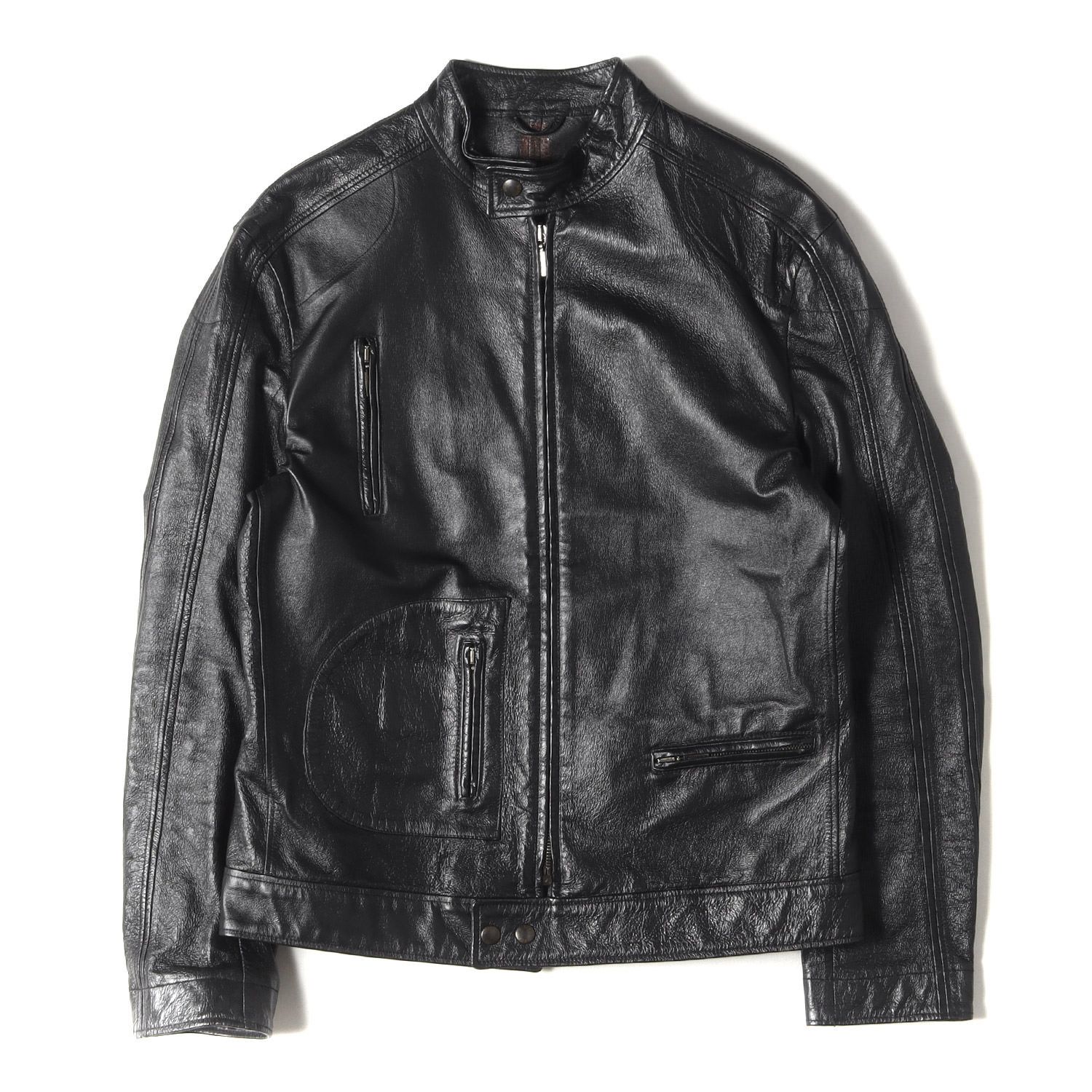 RUFFO ルッフォ レザー ジャケット ブラック 黒 シングル