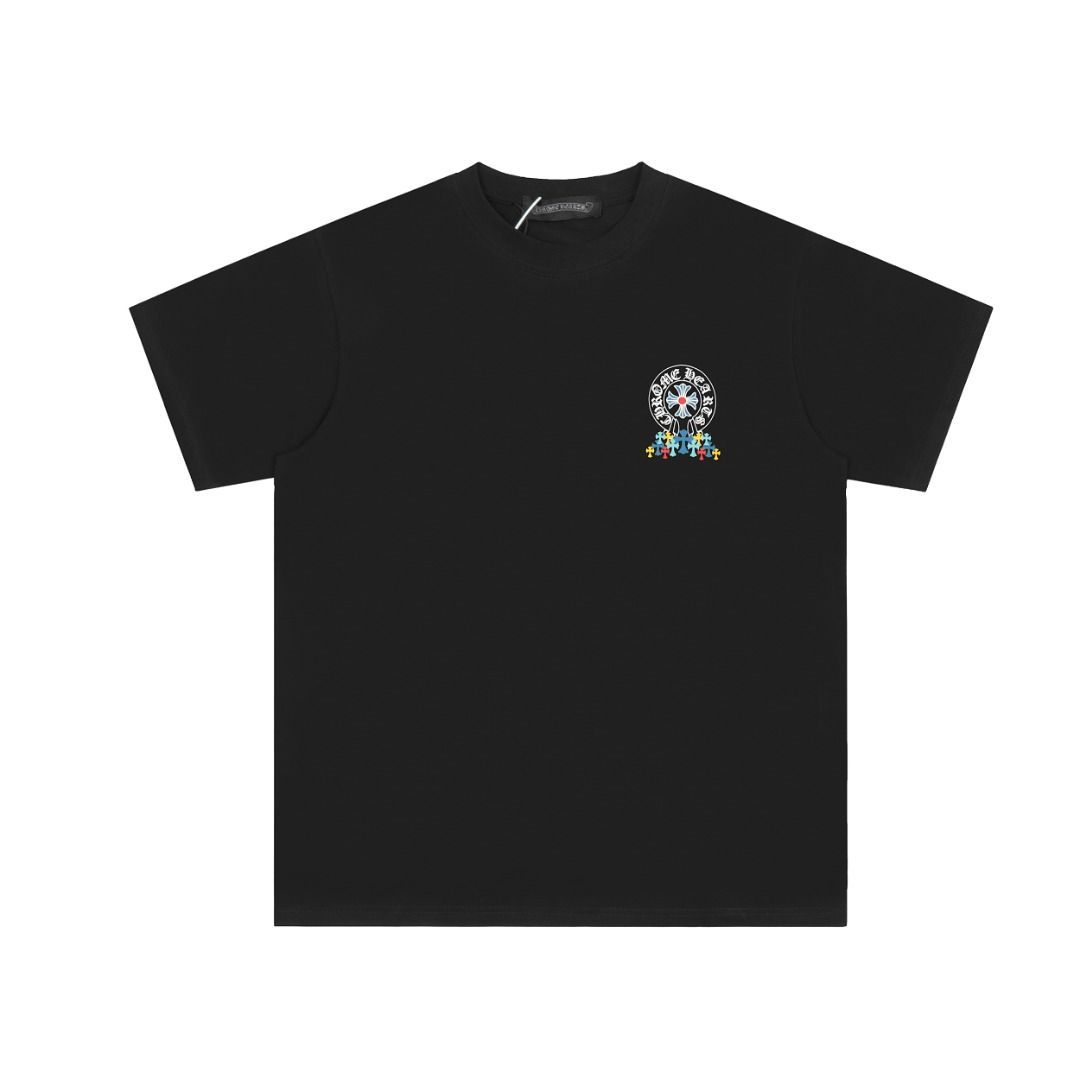 Chrome Hearts カラフル　Tシャツ クロムハーツ マルチカラークロスロゴ 半袖Tシャツ – SHENGLI