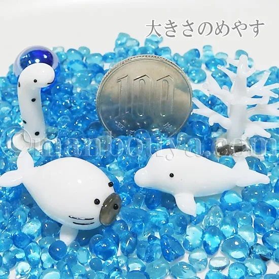 チンアナゴ グッズ ミニチュア ガラス細工 水族館 グラススクエア プチ