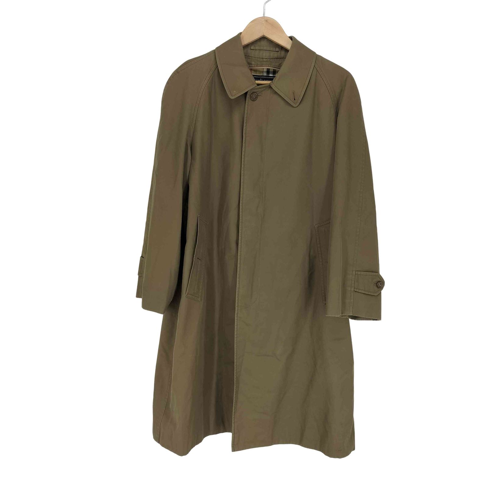 BURBERRY 袖裏 ノバチェック柄 ステンカラーコート/バーバリー