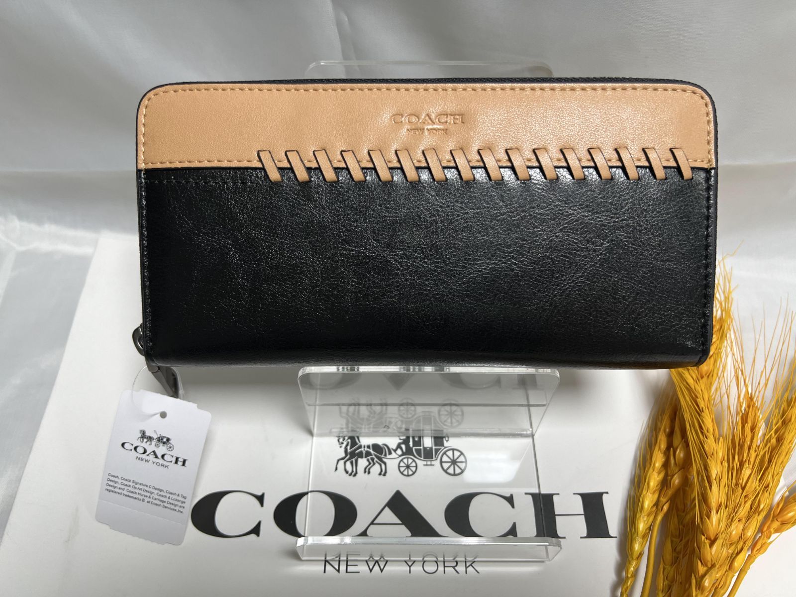 コーチ長財布COACH財布 アコーディオン ウォレット スポーツ カーフ 