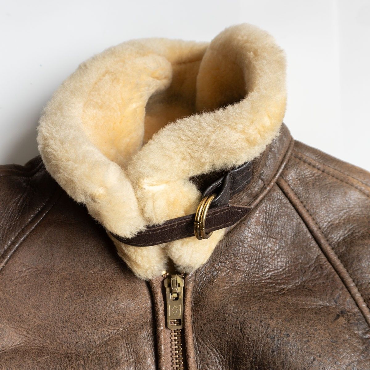 雰囲気抜群 SCHOTT B-6 ムートンボンバージャケット 38 ブラウン レザー ジャケット 25100363 KANDAIZUMI_COM