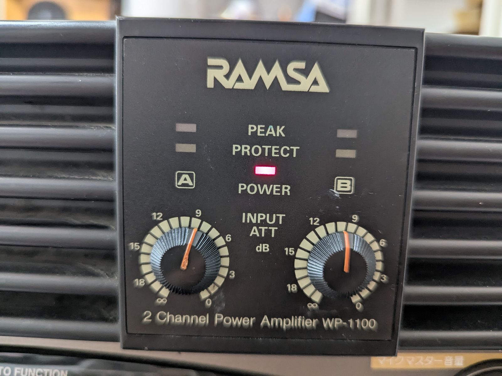 動作品 RAMSA Panasonic WP-1100 業務用 パワーアンプ RAMSA WP-1100 パナソニック パワーアンプ