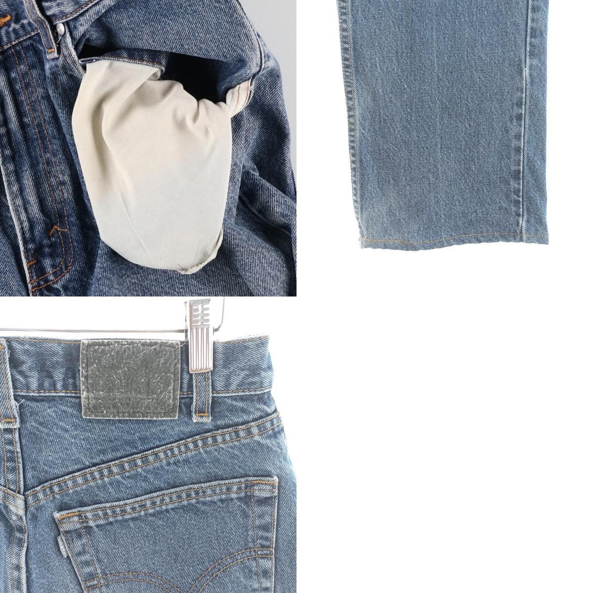 90年代アメリカ製シルバータブ ルーズ ストレートデニムパンツ 