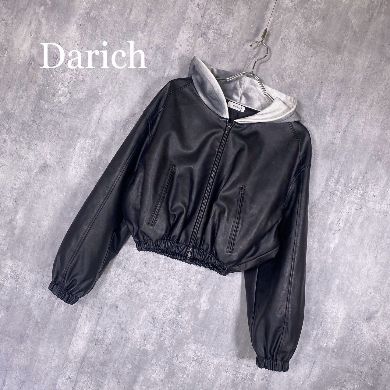 Darich ダーリッチ アウター プードルファー ライダースジャケット セール】プードルファーライダースジャケット（ライダース