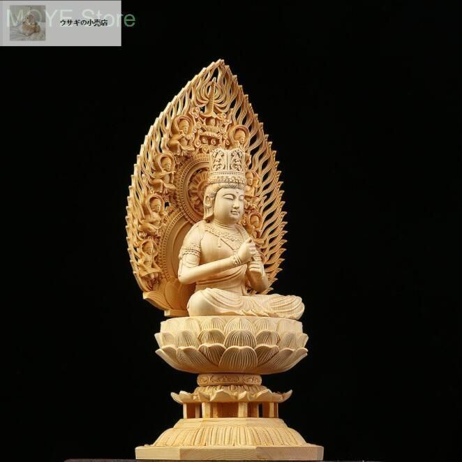 仏教工芸品　総檜製　手書き彩金彩繪　井波彫刻　極上彫　木彫仏像　釈迦如来座像 仏教工芸品 総檜製 手書き彩金彩繪 井波彫刻 極上彫 木彫仏像