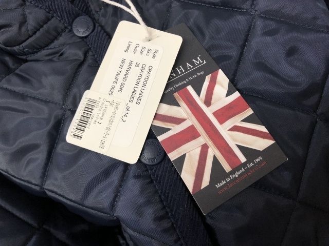 タグ有 LAVENHAM ラベンハム CRAYDON キルティングジャケット ネイビー 38 111389030 GULLKHAN_COM