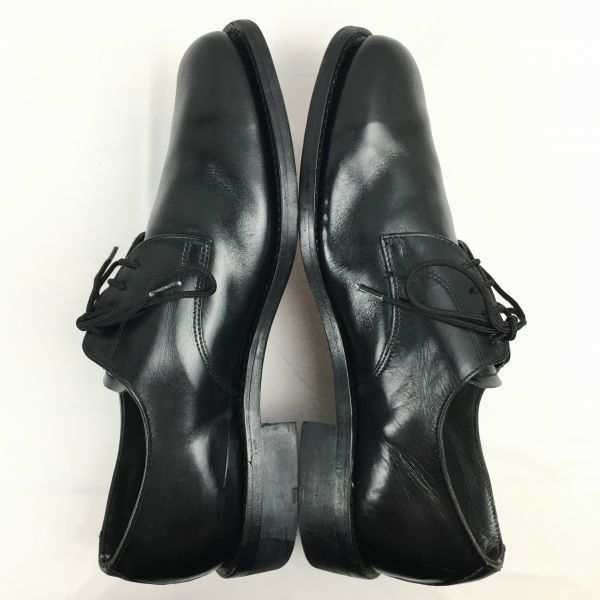 試着交換OK！70s/Vintage 　ドイツ製?　GESKA社　サービスシューズ　プレーントゥ〈黒/BLACK/ブラック〉size42　26.5-27.0程度　ビンテージ/メンズ/shoes//men's 菅NO.WZH-44 試着交換OK！70s/Vintage ドイツ製? GESKA社 サービスシューズ