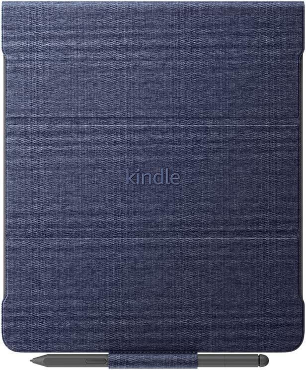 Kindle Scribe用 Amazon純正 ファブリック 折りたたみカバー ブルー