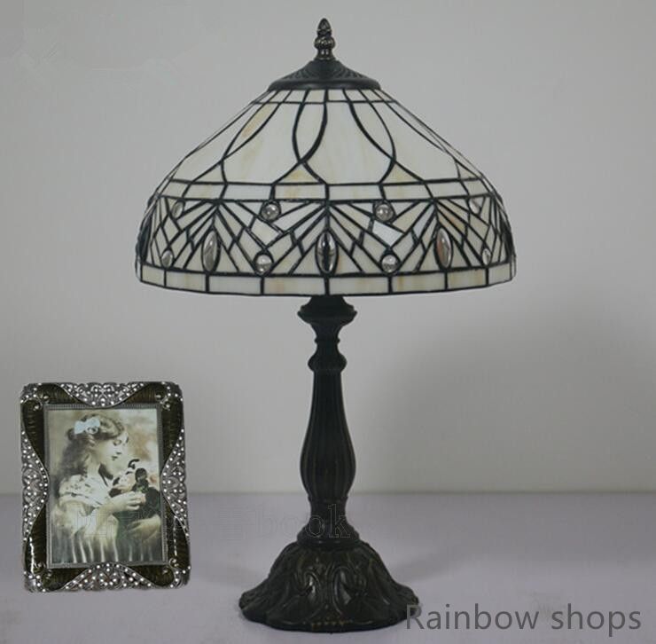注目モデル ステンドランプ 卓上スタンドライト アンティーク 花柄 レトロな雰囲気がおしゃれ ティファニー技法 bcp37