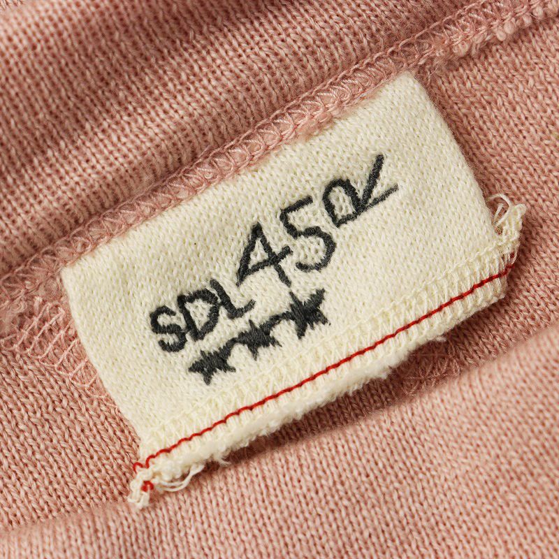 フォーティーファイブアール 45 R スムースの908スウェット 3|ピンク トップス 長袖 プルオーバー トレーナー