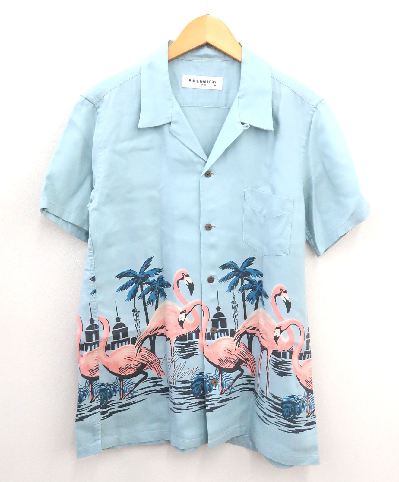 RUDE GALLERY ルードギャラリー 18SS FLAMINGO ALOHA SHIRT アロハシャツ 2