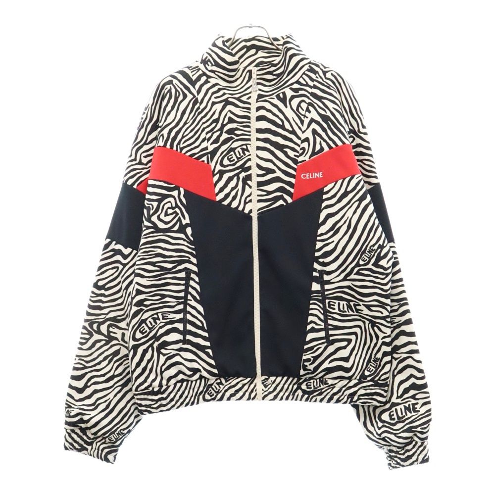 CELINE セリーヌ 22AW ゼブラ柄 ジップアップトラックジャケット ブラック/レッド/ホワイト 2Y880426S CELINE (セリーヌ) 22AW ゼブラ柄 ジップアップトラックジャケット