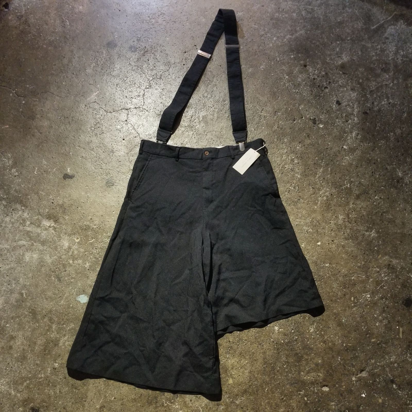 COMME des GARCONS HOMME PLUS 21ss エステル縮絨 サスペンダー