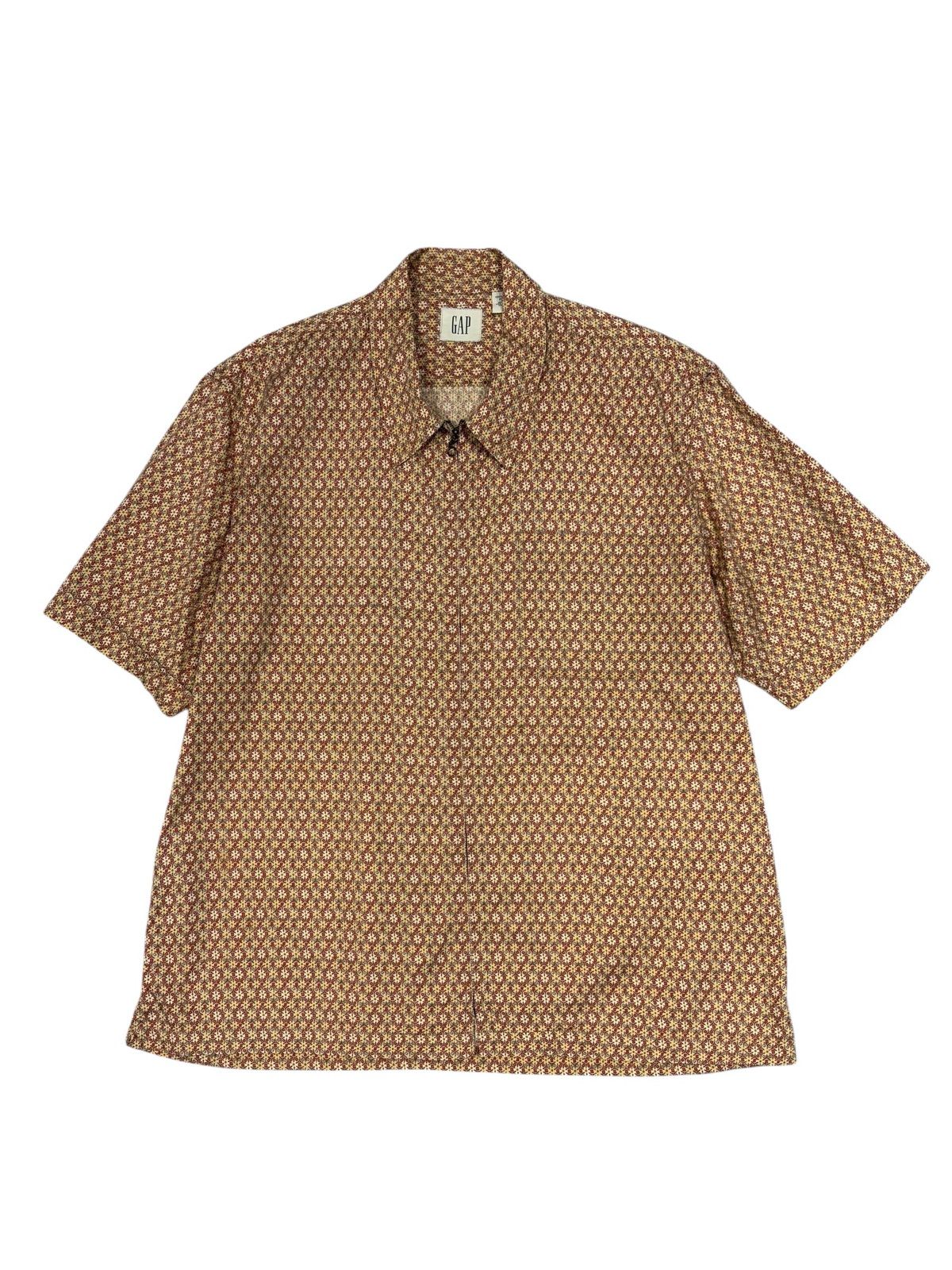 00s OLD GAP 短丈 オンブレチェックシャツ 半袖シャツ S 00s OLD GAP 短丈 オンブレチェックシャツ 半袖シャツ S