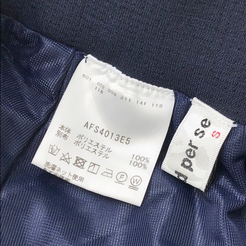 サイズ：S AND PER SE アンパスィ 2023年モデル 裏地付 プリーツ切替 スカート  ネイビー系 [240101415183] ゴルフウェア レディース ストスト サイズ：S AND PER SE アンパスィ 2023年モデル 裏地付 プリーツ