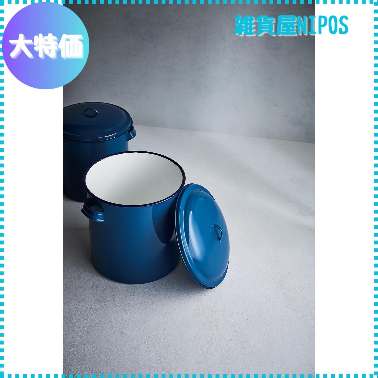 野田琺瑯 ホーロータンク 蓋 手付 33cm 25L 野田琺瑯 ホーロータンク