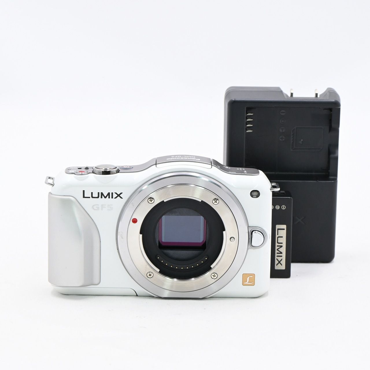 カメラ パナソニック LUMIX DMC-GF5-W ボディ シェルホワイト