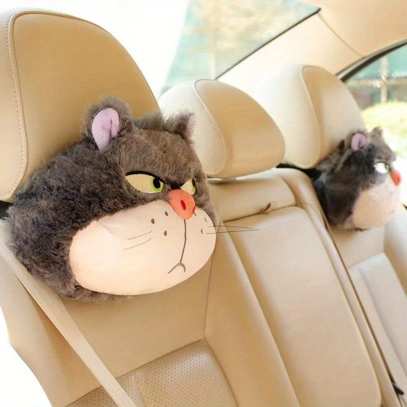 ルシファー猫のシートベルトカバークッション2個セット