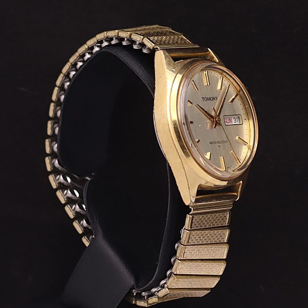 セイコー 手巻き 5000-8010 トモニー ラウンド デイデイト シルバー系