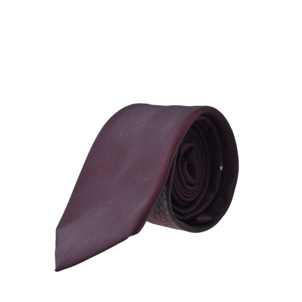 Paul Smith イタリア製 恐竜柄 シルク ネクタイ ONE SIZE ボルドー