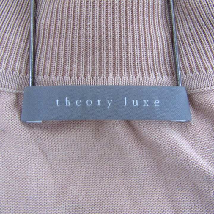 theory luxe サーモンピンクセーター新品未使用 セオリーリュクス ニット トップス ノースリーブ ハイネック