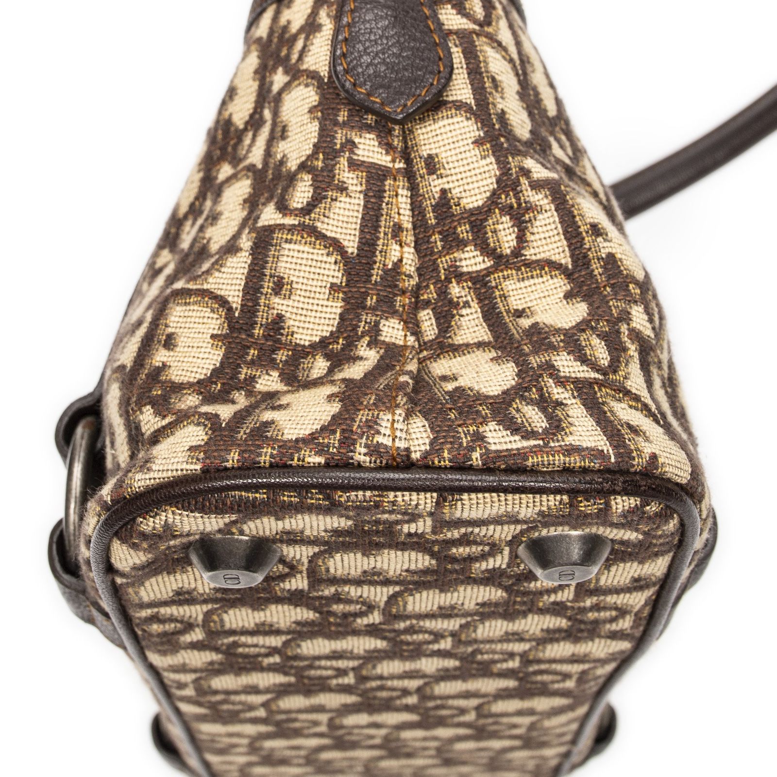 Dior ディオール トロッター ハンドバッグ ベージュ ロゴ チャーム