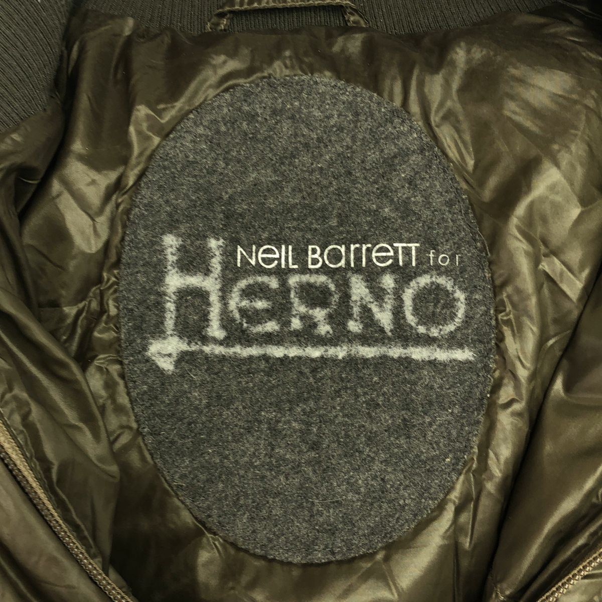 HERNO×NEIL BARRETT ヘルノ×ニールバレット Bolla リブニットコンビ 