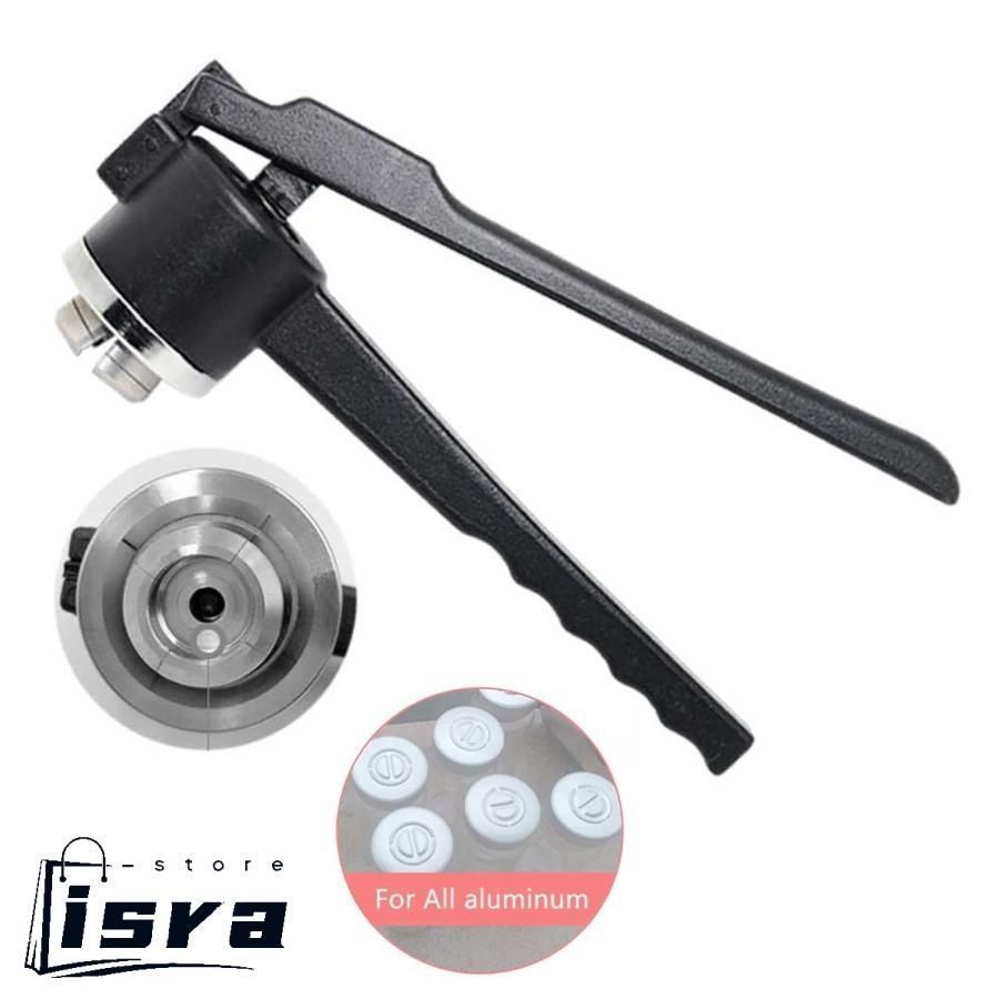 手動バイアルクリンパー ボトルキャップ圧着工具 ハンドヘルドキャッピングマシン アルミニウムプラスチックキャップクリンパーボトルキ