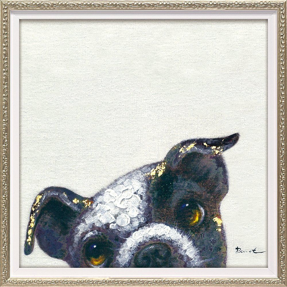 絵画 油絵 オイル ペイント アート「ピーパ ドッグ1（Sサイズ）」/インテリア 額入り 額装込 風景画 油絵 ポスター アート アートパネル リビング 玄関 プレゼント モダン アートフレーム 飾る Mサイズ おしゃれ 壁掛け 絵