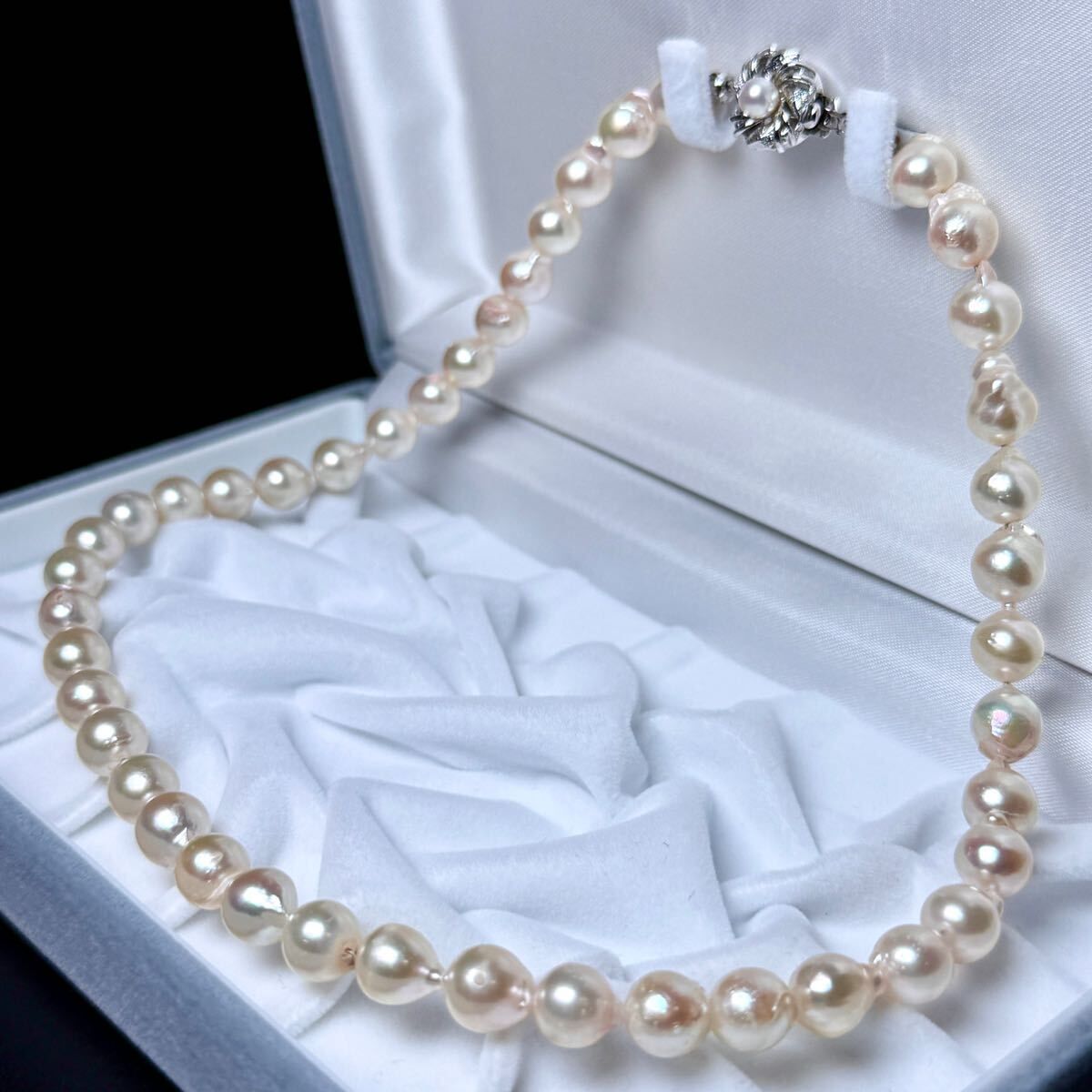 照り◎ アコヤ真珠 ネックレス 7.65〜8.50㎜ 42㎝ 36.7g akoya 照り◎ アコヤ真珠 ネックレス 7.65〜8.50㎜ 42㎝ 36.7g akoya