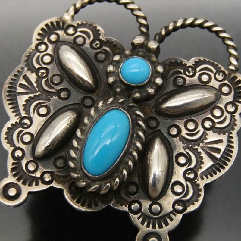 Herman Smith ナバホ族 リング バタフライ ターコイズ ハーマンスミス