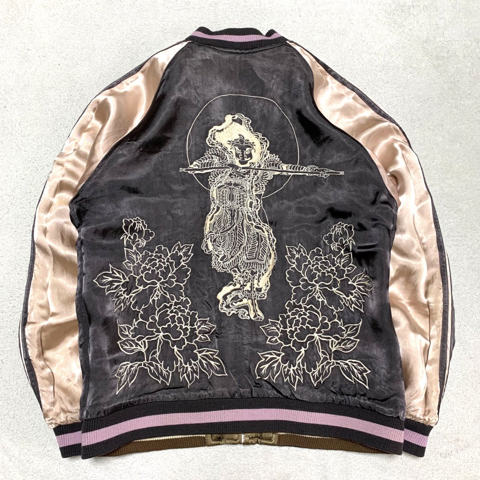百花繚乱 スカジャン スーベニアジャケット リバーシブル 刺繍 和柄