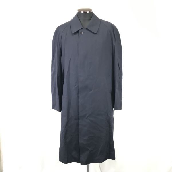 ランバン/LANVIN☆シルク混ウール/ステンカラーコート【R48-45（men's