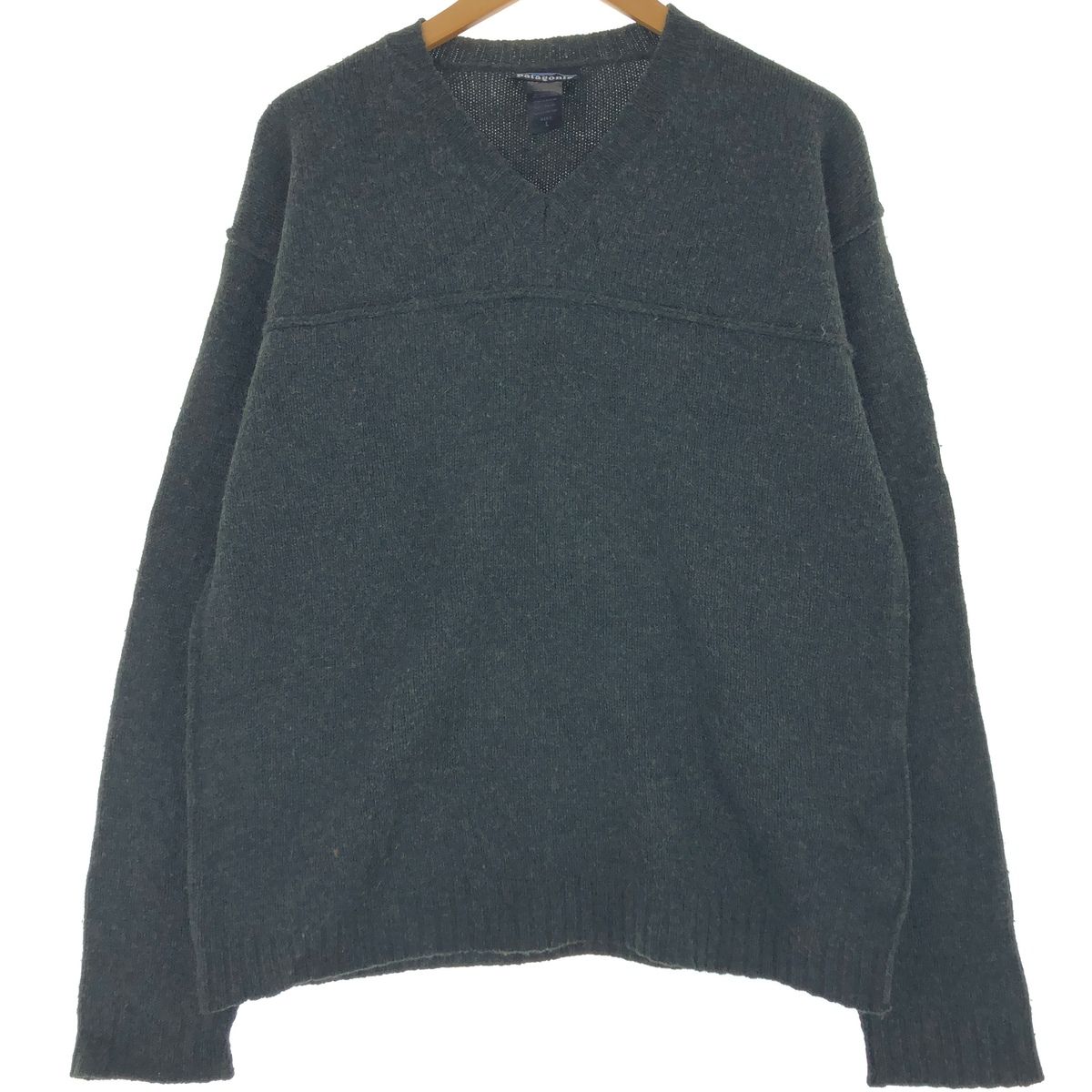 古着 00年代 パタゴニア Patagonia 51125F4 Vネック ラムウールニット 