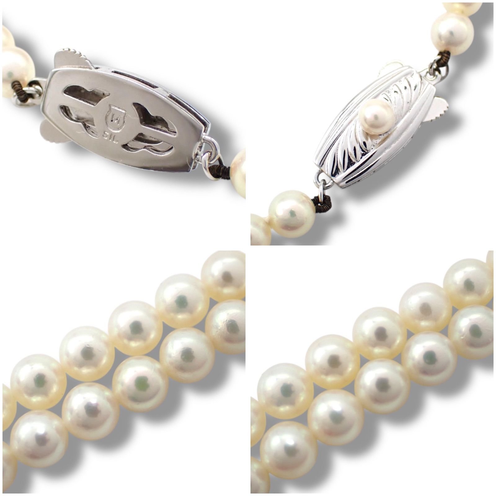 ミキモト アコヤ真珠 パール ネックレス 5.0mm-5.5mm K14WG ミキモト MIKIMOTO 5.0-5.5mm あこや パール 真珠 あこや真珠