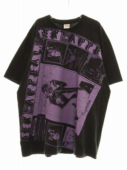 シュプリーム SUPREME 24SS COLLAGE TEE BLACK XXL カレッジ T